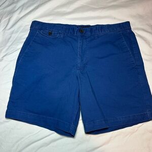 Banana Republic Men's Vibrant Blue Flat Front Shorts